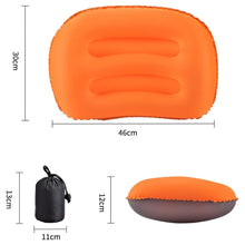 Load image into Gallery viewer, KILIROO Inflatable Camping Travel Pillow - Orange
