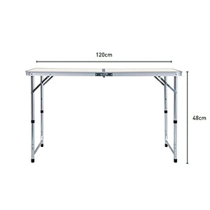 Camping Table 120cm Silver With 4 Chair