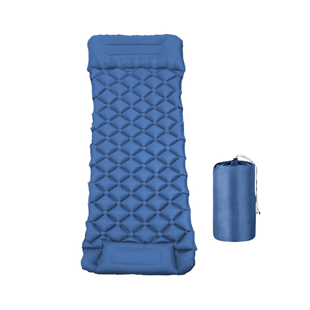 Inflatable Camping Sleeping Pad (Blue)