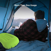 Load image into Gallery viewer, KILIROO Inflatable Camping Travel Pillow - Green
