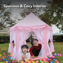 Load image into Gallery viewer, Kids Hexagonal Tent (Pink with LED Lights)
