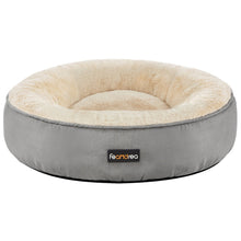 Load image into Gallery viewer, 50cm Dog Sofa Bed Round Shape Fabric Light Grey5
