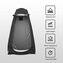 Load image into Gallery viewer, Shower Tent with 2 window (Black)

