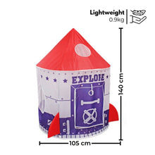 Load image into Gallery viewer, Kids spaceship Tent (Purple and Red)
