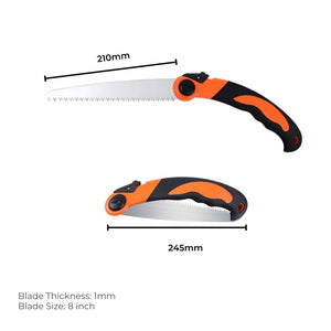 Camping Flip Saw 8-Inch Blade Tree Trimming Foldable Pruning Hand Saw