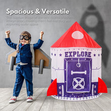 Load image into Gallery viewer, Kids spaceship Tent (Purple and Red)
