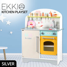 Load image into Gallery viewer, Wooden Kitchen Playset for Kids (Japanese Style Kitchen Set, Silver) EK-KP-107-MS
