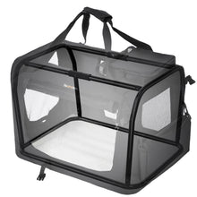 Load image into Gallery viewer, Dog Kennel Transport Box Folding Fabric Pet Carrier 60cm Black
