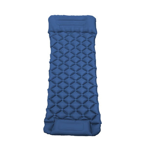 Inflatable Camping Sleeping Pad (Blue)