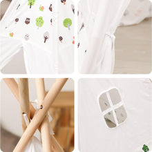 Load image into Gallery viewer, Kids Teepee Tent with Side Window and Carry Case - White Forest
