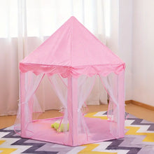 Load image into Gallery viewer, Kids Hexagonal Tent (Pink with LED Lights)
