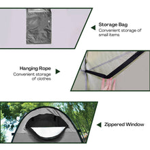 Load image into Gallery viewer, KILIROO Shower Tent with 2 window (Dark Blue)
