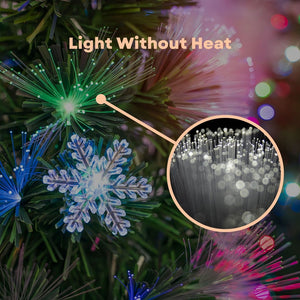 2.1m Fiber Optic Artificial Christmas Trees