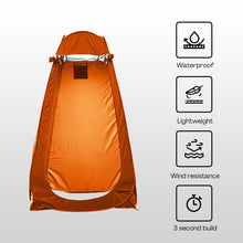 Load image into Gallery viewer, KILIROO Shower Tent with 2 Window (Orange)
