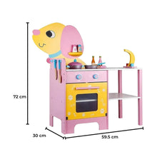 Load image into Gallery viewer, Wooden Kitchen Playset for Kids (Puppy Shape Kitchen Set) EK-KP-108-MS

