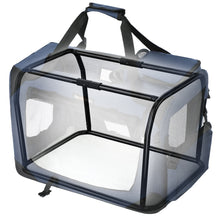 Load image into Gallery viewer, Dog Kennel Transport Box Folding Fabric Pet Carrier 60cm Dark Blue
