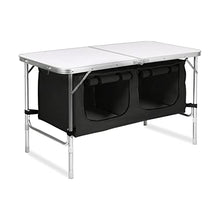 Load image into Gallery viewer, Camping Table 120cm Silver With Black Storage Bag
