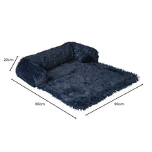 Load image into Gallery viewer, Pet Sofa Cover Soft with Bolster M Size (Dark Blue)
