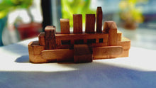 Load and play video in Gallery viewer, Brainteaser puzzle - 3D Interlocking boat wooden puzzle.
