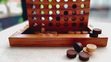 Load and play video in Gallery viewer, Connect Four 4 IN A ROW GAME board game -folds away travel ready.
