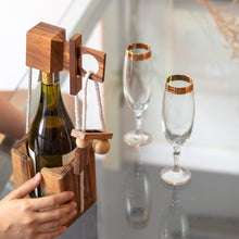 Load image into Gallery viewer, Wine Stopper Lock Puzzle -  Party Puzzle- cant drink it until you crack the lock-party fun
