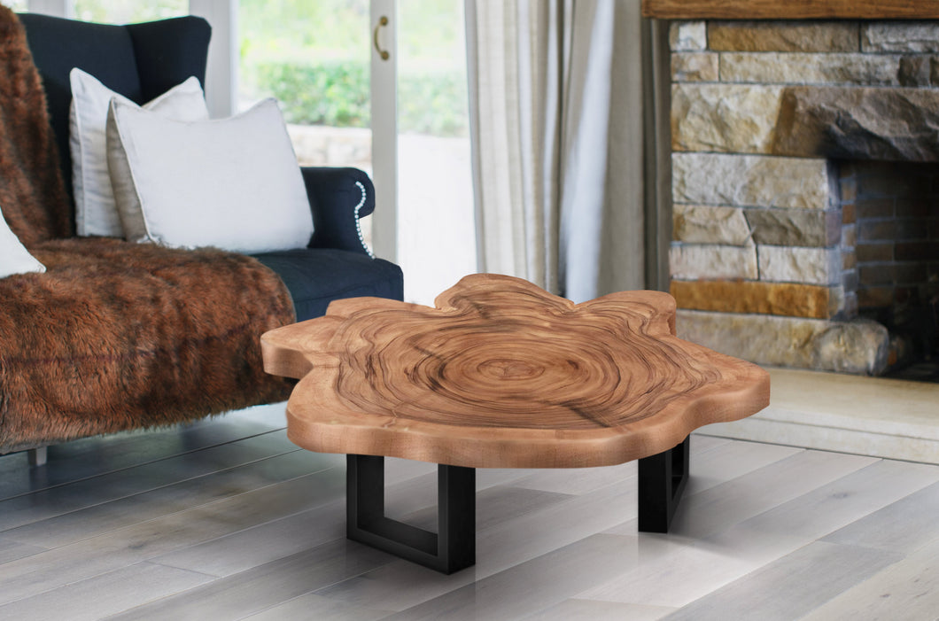 Unique Saur Wood Round Coffee Table, generous 95cm across one of kind 100% unique designed  by nature