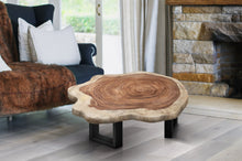 Load image into Gallery viewer, Unique Saur Wood Round Coffee Table, generous 95cm across one of kind 100% unique designed  by nature
