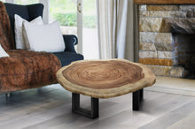 Load image into Gallery viewer, Wood Round Coffee Table, generous 95cm across one of kind 100% unique designed  by nature Table 12
