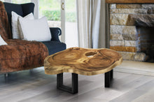 Load image into Gallery viewer, Wood Round Coffee Table, generous 95cm across one of kind 100% unique designed  by nature
