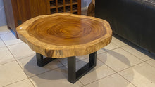 Load image into Gallery viewer, Coffee Table, wood large 95cm diameter, 9 cm thick uniquely designed by nature Table 16
