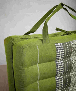 Thai kapok cushion 2-Fold Meditation Cushion Yoga Mat Green