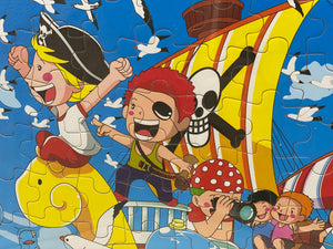 Wooden toddlers kids puzzle -pirates and ships