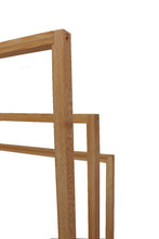 Load image into Gallery viewer, CARLA HOME Bamboo Towel Bar Holder Rack 3-Tier Freestanding for Bathroom and Bedroom
