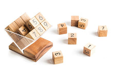 Load image into Gallery viewer, Sudoku 3 dimensional cube- wooden sudoku, coding puzzle, sudoku puzzle, table game, gift for mom, gift for dad
