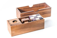 Load image into Gallery viewer, 3 puzzles Brain teaser in a gift wooden box.
