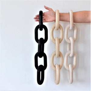 Black Wooden Chain 5-Link