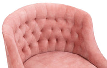 Load image into Gallery viewer, Velvet Upholstered Tufted Office Chair Gold Base-Pink
