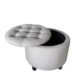 Amayla Ottoman 55x55x35cm Grey