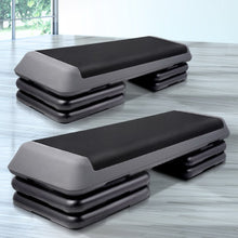 Load image into Gallery viewer, Everfit Set of 2 Aerobic Step Exercise Stepper Riser Steps
