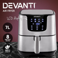 Load image into Gallery viewer, Devanti Air Fryer 7L LCD Fryers Oil Free Oven Airfryer Kitchen Healthy Cooker
