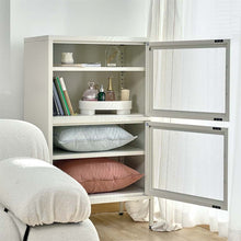 Load image into Gallery viewer, ArtissIn Double Mesh Door Storage Cabinet Organizer Bedroom White
