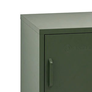 ArtissIn Metal Locker Storage Shelf Filing Cabinet Cupboard Bedside Table Green