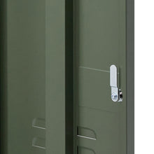 Load image into Gallery viewer, ArtissIn Metal Locker Storage Shelf Filing Cabinet Cupboard Bedside Table Green
