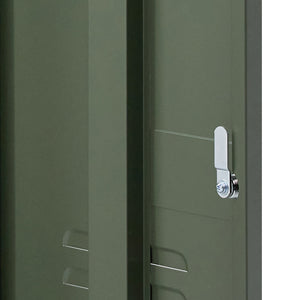 ArtissIn Metal Locker Storage Shelf Filing Cabinet Cupboard Bedside Table Green