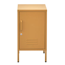 Load image into Gallery viewer, ArtissIn Metal Locker Storage Shelf Filing Cabinet Cupboard Bedside Table Yellow
