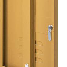 Load image into Gallery viewer, ArtissIn Metal Locker Storage Shelf Filing Cabinet Cupboard Bedside Table Yellow
