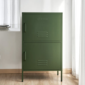 ArtissIn Double Storage Cabinet Shelf Organizer Bedroom Green