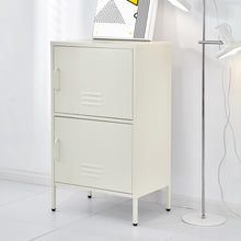 Load image into Gallery viewer, ArtissIn Double Storage Cabinet Shelf Organizer Bedroom White
