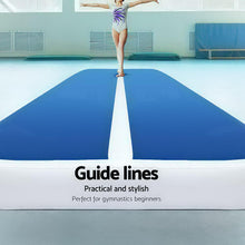 Load image into Gallery viewer, Everfit 4X1M Inflatable Air Track Mat 20CM Thick with Pump Tumbling Gymnastics Blue

