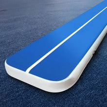 Load image into Gallery viewer, 5m x 1m Inflatable Air Track Mat 20cm Thick Gymnastic Tumbling Blue And White
